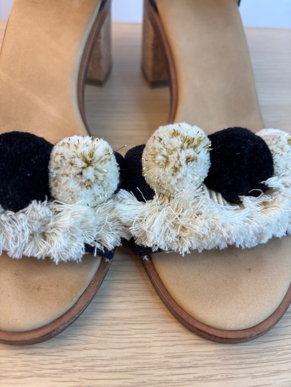 Soludos Capri Pom Pom Heel sandals Woman’s 7.5 - Picture 4 of 10